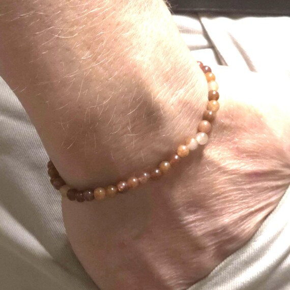 Purple Aventurine Genuine Gemstone Handmade Beaded Minimalist Bracelet | 4mm | Round