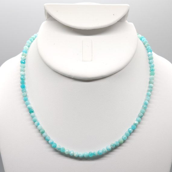 Amazonite Beaded Choker/Necklace | 16" Genuine Natural Gemstone