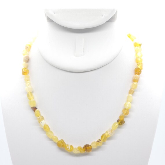 Yellow Opal Beaded Choker/Necklace | 16" Genuine Natural Gemstone