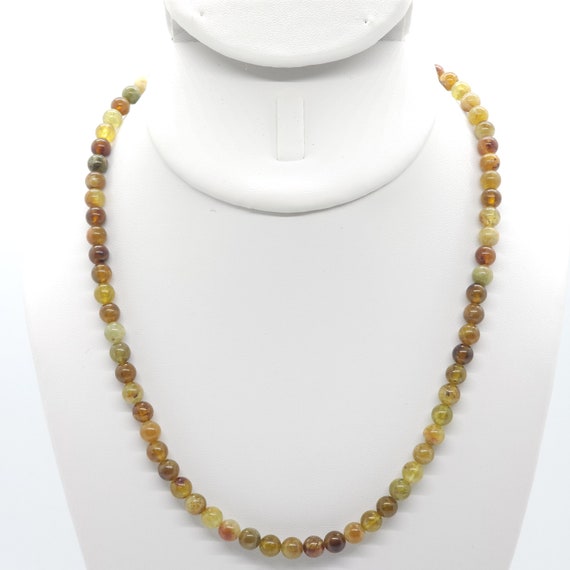 Tsavorite - Green Garnet Beaded Choker/Necklace | 17" Genuine Natural Gemstone
