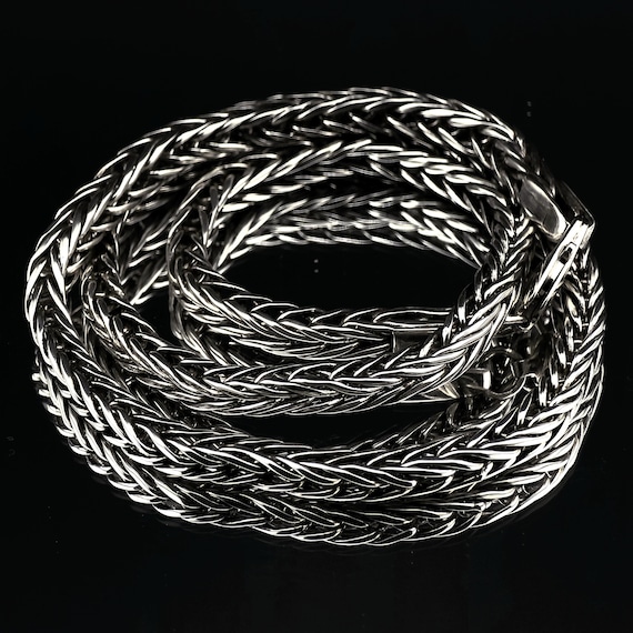 Foxtail Necklace | Handmade Sterling Silver Chain Link