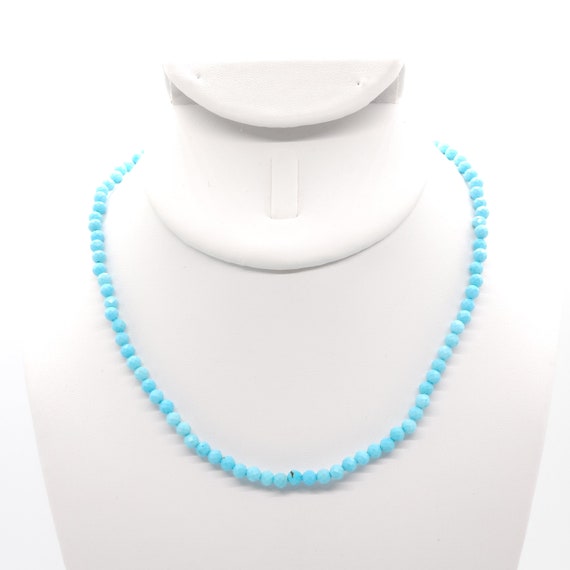 Turquoise Beaded Choker/Necklace | 15" Genuine Natural Gemstone