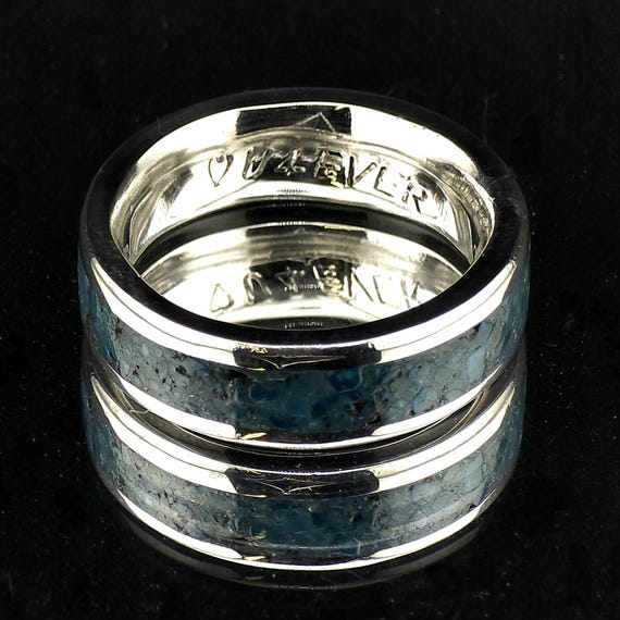 Handmade Personalized Wedding / Anniversary Band | Custom Made to Order | 980 Silver | Tarnish Resistant | Hypoallergenic