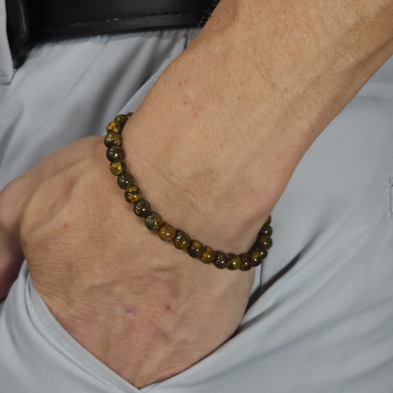 Nuwa Stone Semi-Minimalist Stretch Bracelet | 6mm Genuine Natural Gemstone | Handmade to Order