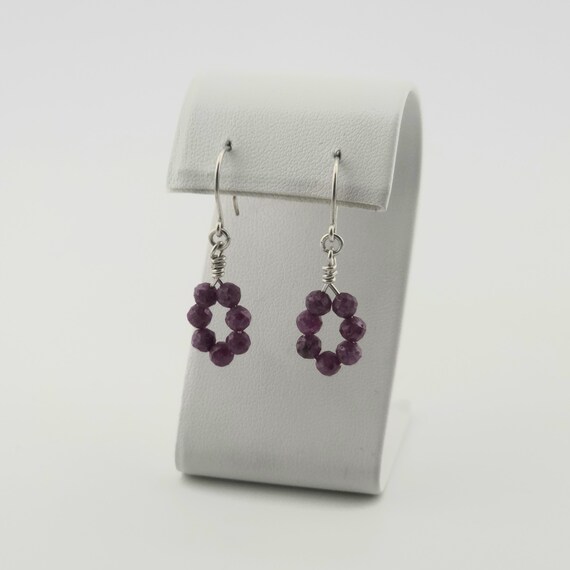 Ruby Teardrop Earrings | Handmade in Argentium Silver and Genuine Natural AAA Gemstone | Tarnish Resistant