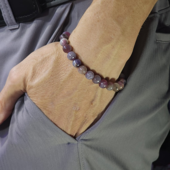 Pink Tourmaline Stretch Bracelet | 8mm Genuine Natural Gemstone | Handmade to Order