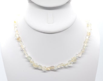 Topaz Beaded Choker | Handmade | 15" Genuine Natural Gemstone | Hypoallergenic Version Available