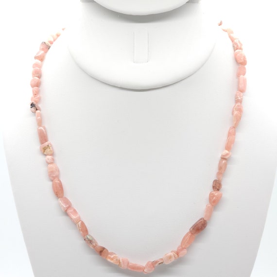 Genuine Argentinean Rhodochrosite Necklace | 18" Natural Gemstone