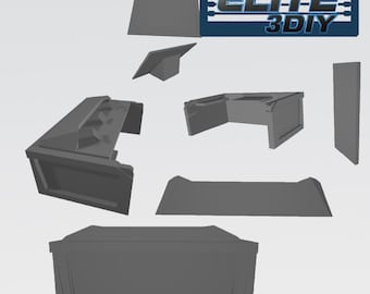 Wrestling Action Figure Modern Announce Table 3D Model