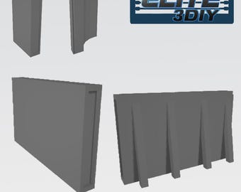 Wrestling Action Figure Barricade Set 3D Model