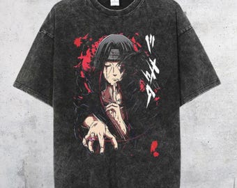 Anime Japanese Shirt, Vintage Anime Shirt, Anime Shirt, Manga Shirt, Retro and Vintage Style, Gift for him,Gift for her,Anime Washed T-shirt
