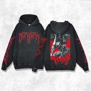 Vintage Washed Gothic Teeth Hoodie ,Harajuku Grunge  Oversized Pullover, Retro Aesthetic, Red Streetwear, Hip Hop Long Sleeve Sweatshirt