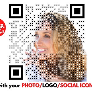Custom QR code with Logo/Photo for Website,social media,Scan to Pay or any link|U Get 7.Digital QR code,qr code social,Qr code for wedding