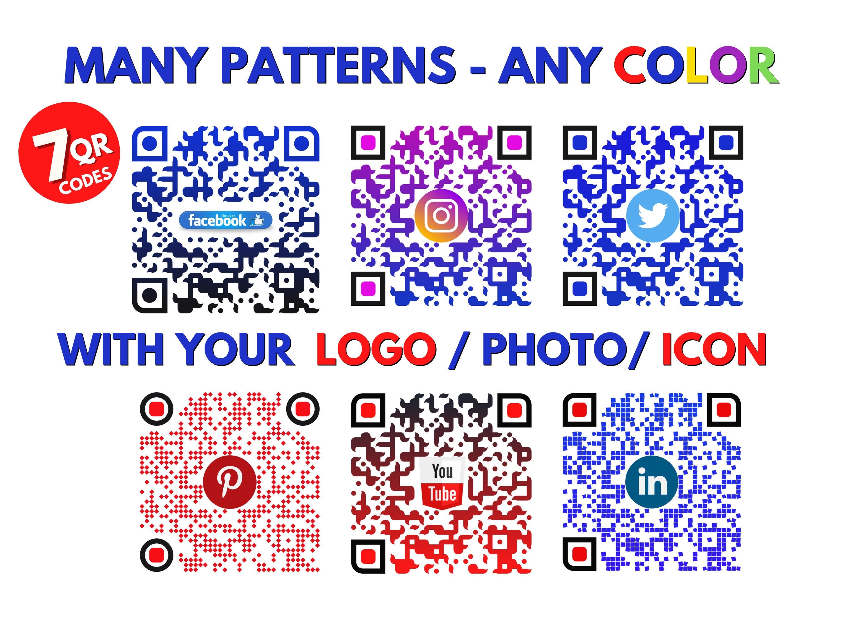 Custom QR Code With Logo or Photo .ideal for Your - Etsy