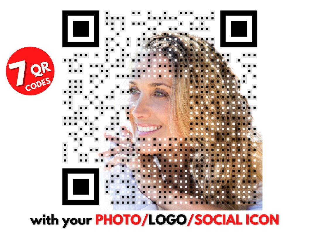 Custom QR Code With Logo/photo for Website,social Media,scan to Pay or ...