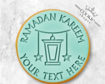 Custom Cookie Stamp Embosser | Ramadan Kareem Lamp & Stars