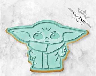 Baby Yoda Stamp & Cutter | Birthday |