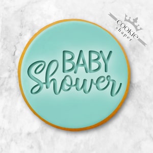 Baby Shower Cookie Stamp Embosser and Cookie Cutter for Baby Shower