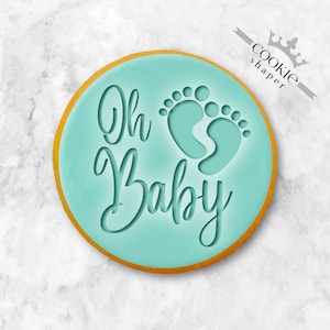 Oh Baby Feet | Cookie Stamp and Cookie Cutter, Embosser
