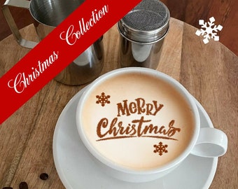 Stencil Per Cocktail/caffè Con Specchio Acrilico Personalizzato Tagliato Al Laser, Logo Aziendale Personalizzato Tagliato Al Laser/negozio Di Panetteria Di Marca, Barista, Regalo Di Natale Per Coppie - Italia