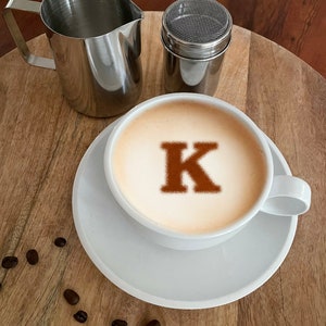 Plantilla Café Personalizada Letra Plástico Orgánico. ¡Solicite su render 3D gratuito antes de comprar!