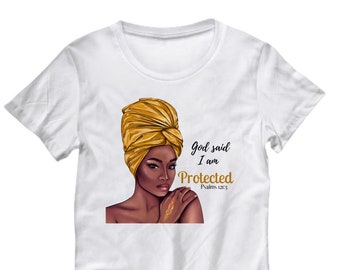Dios dijo que estoy protegido Colección de camisetas