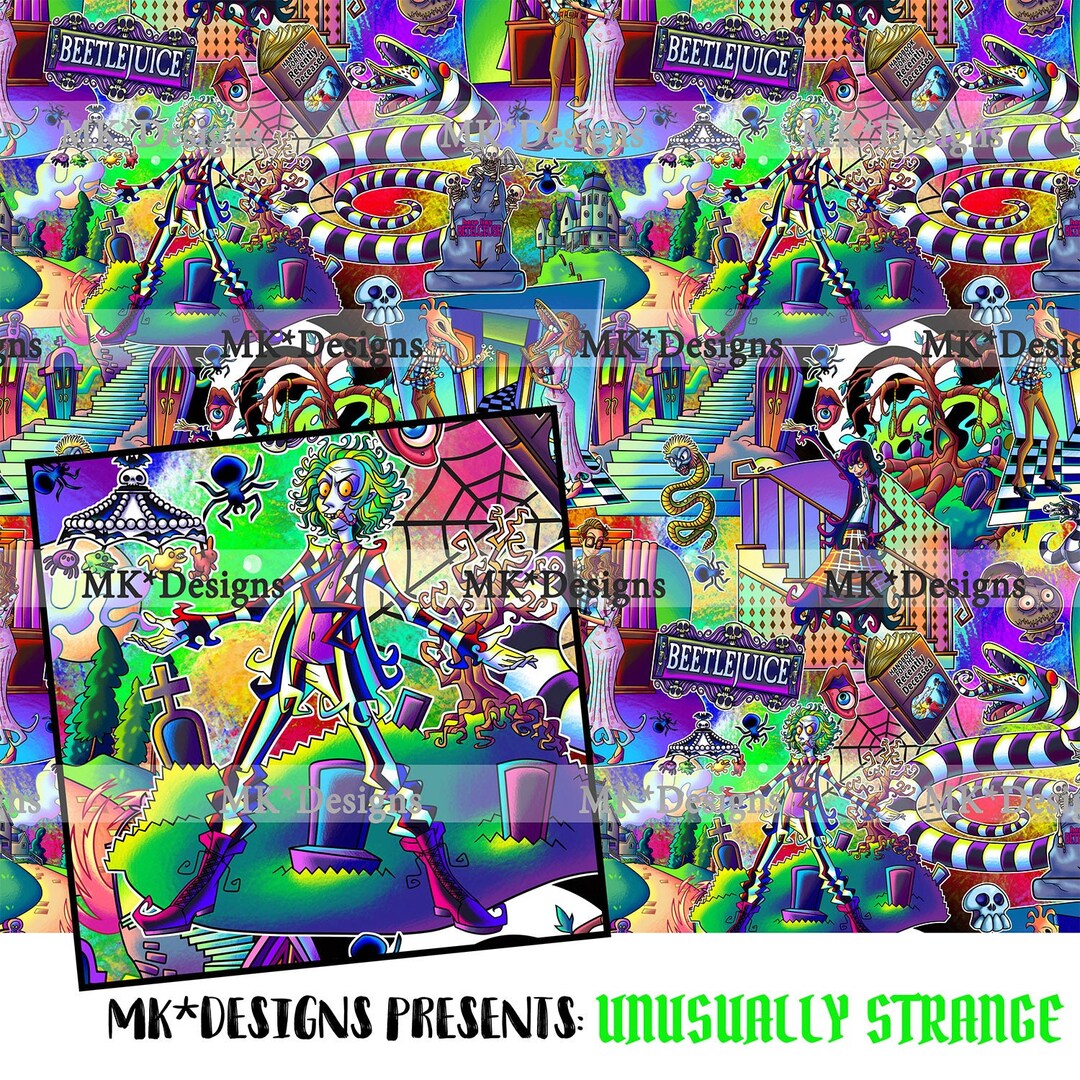 Unusually Strange Seamless Digital Pattern - Etsy