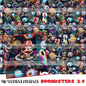 BooBusters nahtlose digitale Musterdatei