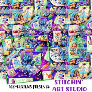 Archivo de patrón digital sin costuras de Stitchin' Art Studio