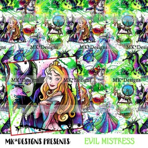 Böse Mistress nahtlose digitales Muster