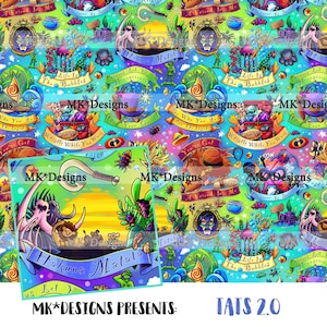Tatspirational 2.0 seamless digital pattern file