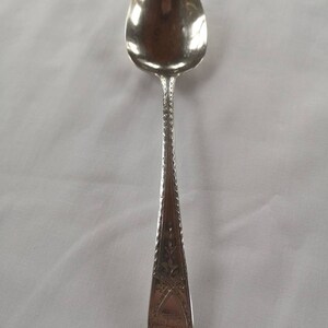Georgian Sterling Silver Old English Engraved Spoon