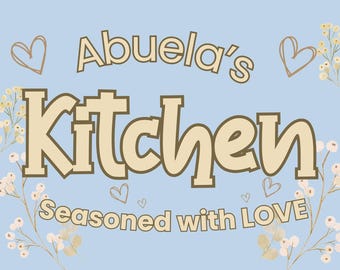 Abuela's Kitchen Wall Art, Gift for Grandma (Digital Download)