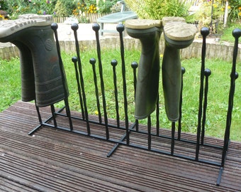 Wellington boot holder family 10 pair