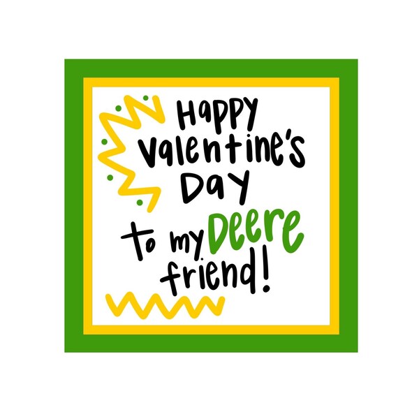 John Deere Valentine Etsy