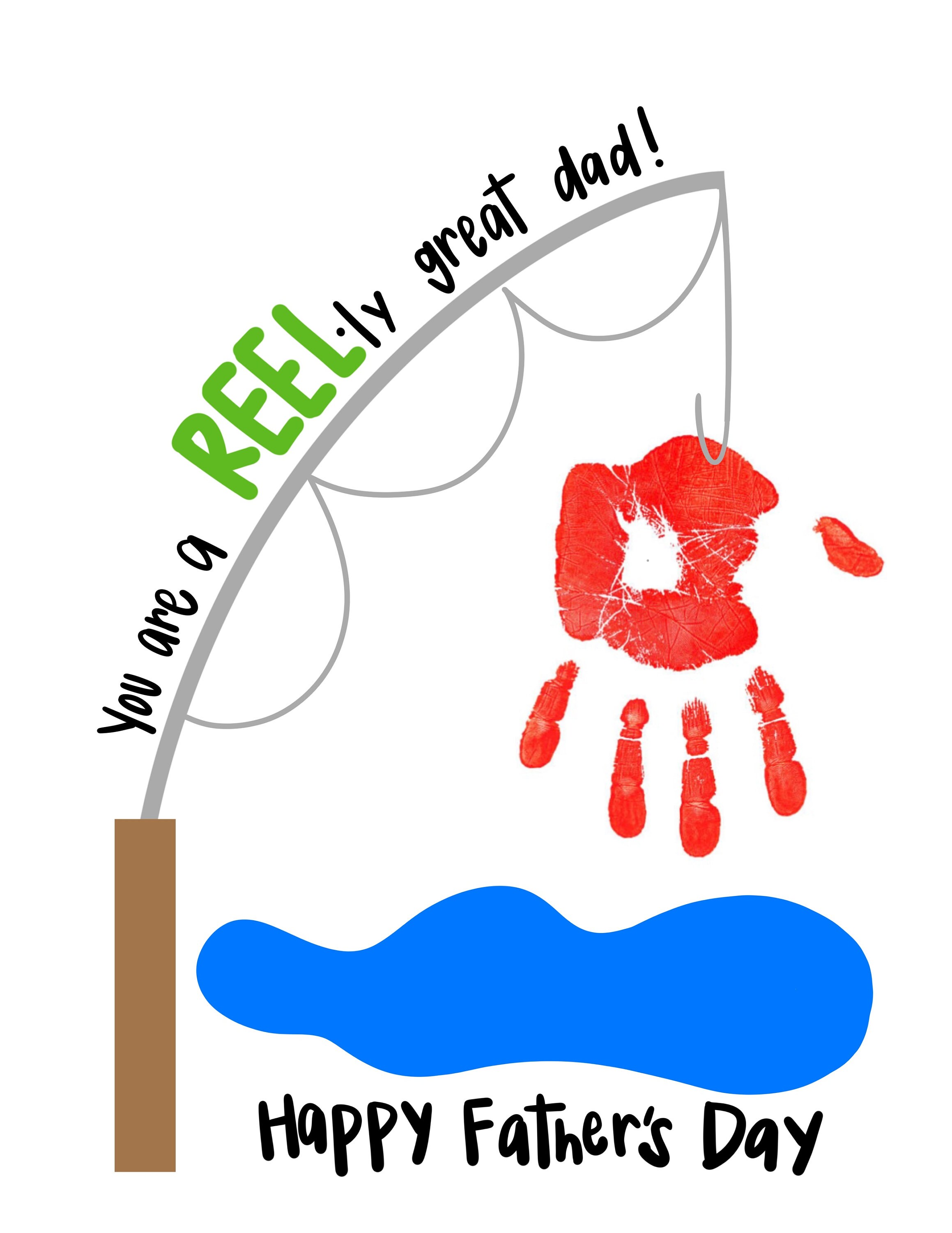 Printable Father’s Day Card Sign Sheet Activity - “i’m Hooked on You ...