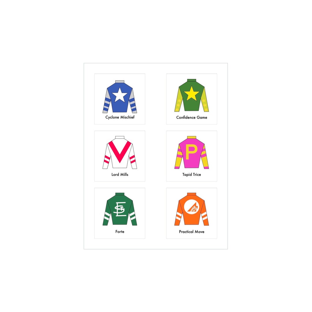 2023 3 Kentucky Derby Jockey Silks With Horse Names Etsy