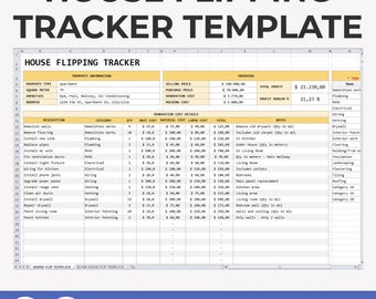 House Flip, Property Renovations Spreadsheet, Real Estate Flip, Apartment Templates, House Flipping, Property Buying, House Flipping Tracker