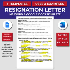 Two Weeks Notice Letter Template. Email Resignation Letter Template. Employee Resignation Letter. Short Resignation Letter Template.