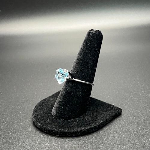 AAA Natural Blue Oval Topaz 4Ct 12mm x 12mm Heart Shape Loose Gemstone. Perfect For Jewelry Making. shops
