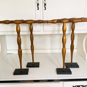 Tee Bar Necklace Display, Architectural Salvage Necklace Display, Retail Craft Show Necklace Display, Maple Wood Bracelet Display,