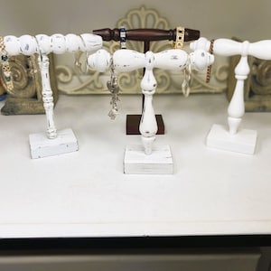 Architectural Salvage Jewelry Display, Wood Bracelet Display, Wood Bracelet Stand, Wood Bangle T Bar, Bracelet T Bar, Rustic Jewelry Display