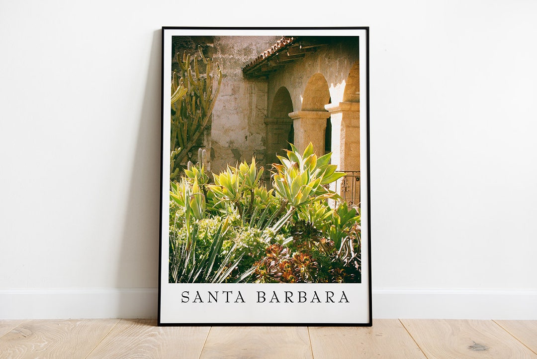 Santa Barbara Mission Poster Picture Photo Print - Etsy
