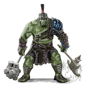 HULK FROM THOR RAGNAROK INSPIRITED MODEL 3D model 3D printable