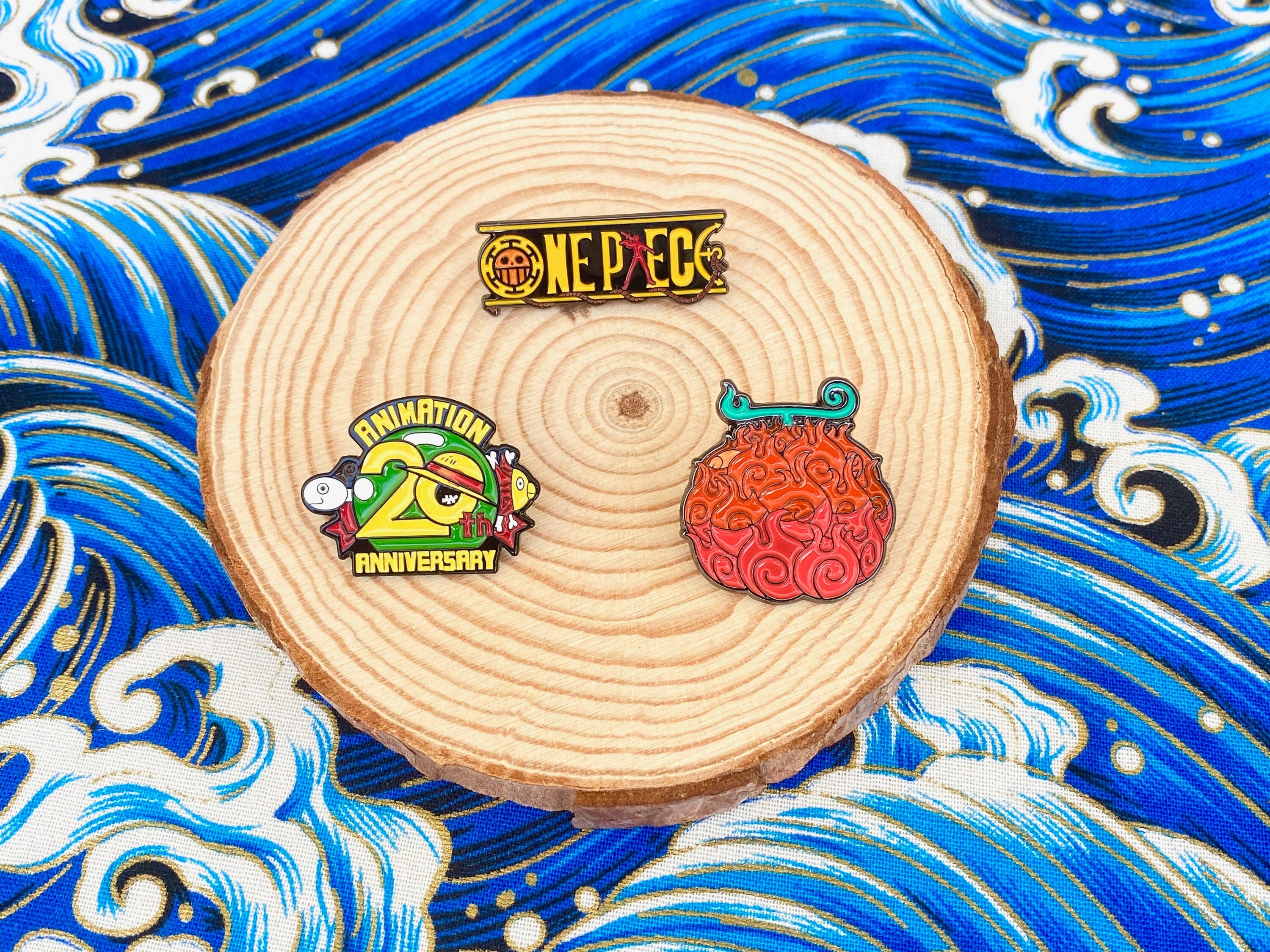 Anime Fruit Enamel Tie Pin Devil Fruit Badge Brooch Lapel 