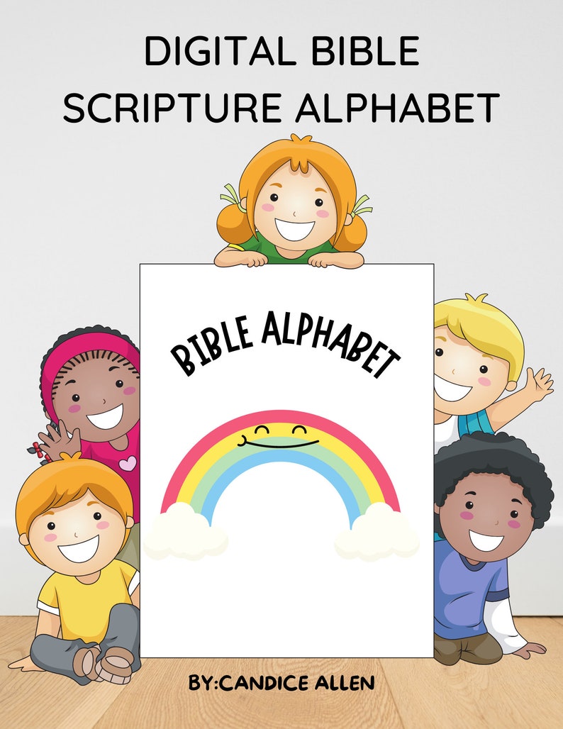 Kids Printable Scripture Alphabet Workbook Bible Verse Etsy