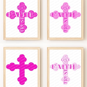 Digital Wall Art - Downloadable Wall Art - Home Decor - Word Art - Religious Faith 8