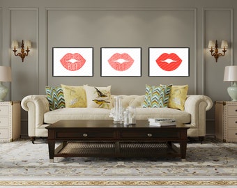 Printable Wall Art - Kiss svg, Lips svg - style 6