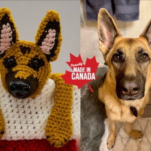 Custom-made Dog Christmas Stocking (German Shepherd Dog) - Made & Shipped from Canada
