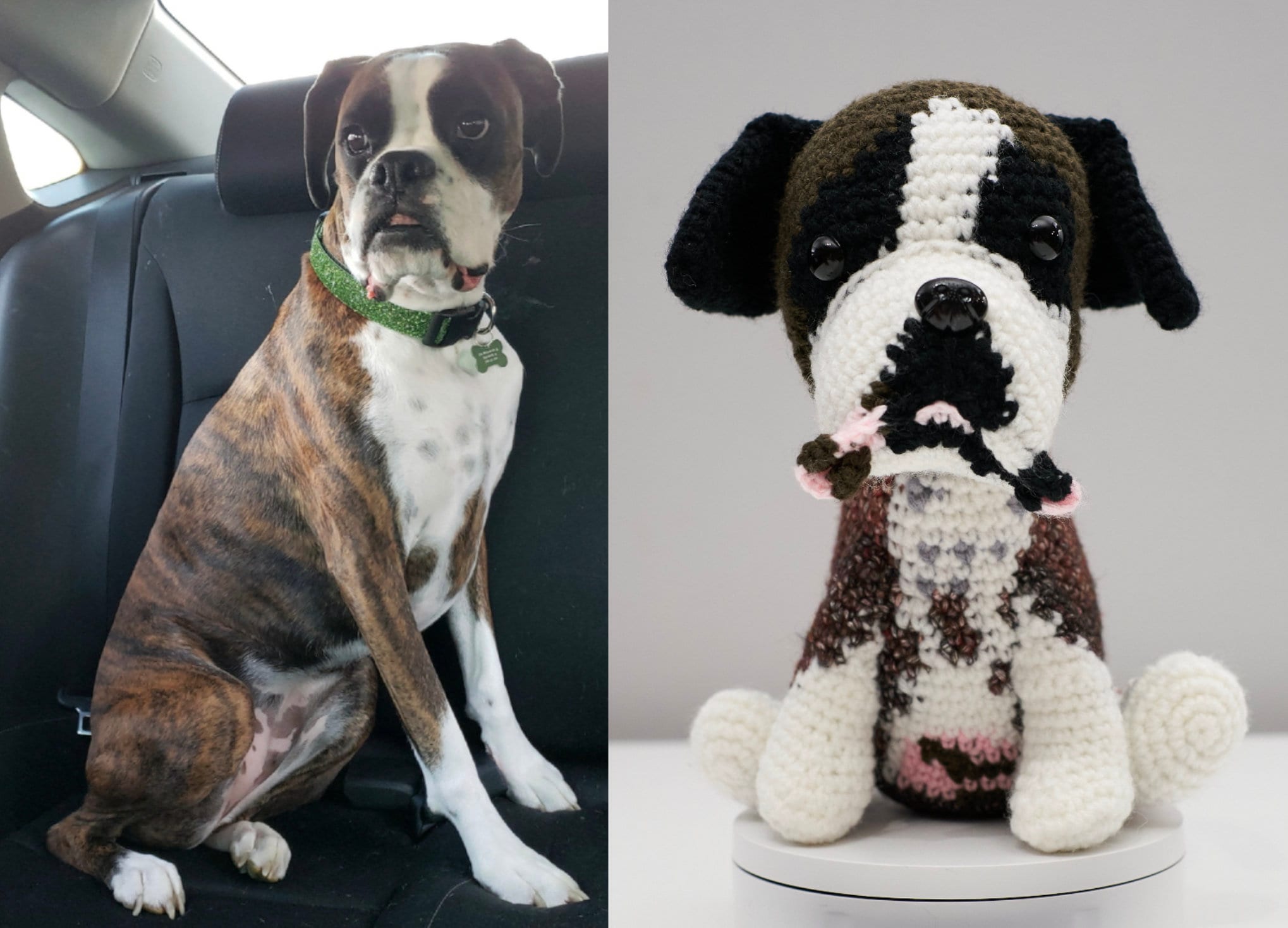 Brindle Boxer Boxer Dog Plush Brindle Boxer Stuffed Animal